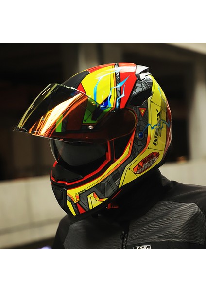 SX.100 Gıgabot Kırmızı-Sarı Kask modelleri