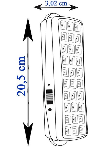 YL05-1001 Datça 30 Ledli Işıldak - Şarjlı Acil Aydınlatma Kiti - Beyaz Işık modelleri