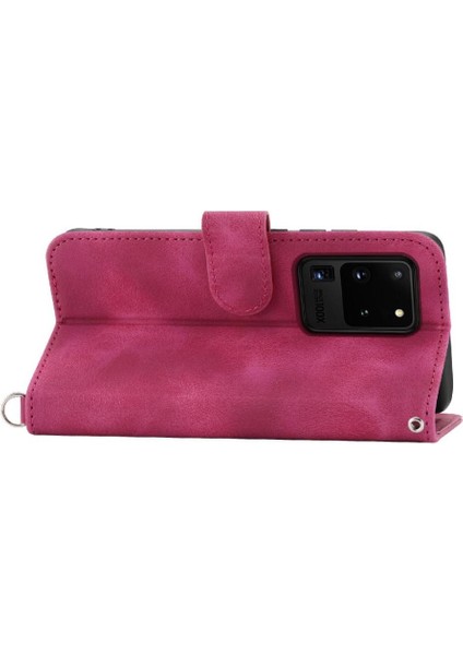 Samsung Galaxy S20 Ultra Kabartmalı Bileklik Çoklu Kredi Için Flip Case (Yurt Dışından) modelleri