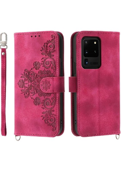 Samsung Galaxy S20 Ultra Kabartmalı Bileklik Çoklu Kredi Için Flip Case (Yurt Dışından) indirimleri