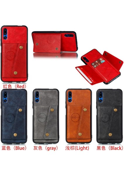 Onur 9x Cüzdan Kılıf Için Cüzdan Kılıf Darbeye Koruyucu Kickstand Buit (Yurt Dışından)