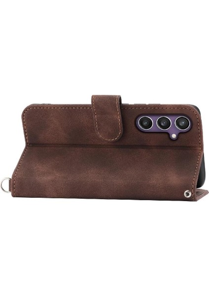 Samsung Galaxy S24 Bileklik Darbeye Dayanıklı Kabartmalı Çoklu Için Flip Case (Yurt Dışından) fırsatları