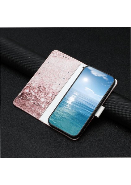 Xiaomi 12 Lite Için Flip Case Manyetik Mermer Desen Kart Yuvaları Tutucu Pu (Yurt Dışından)
