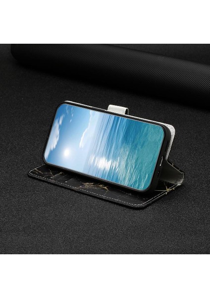 Xiaomi Redmi Not 11 Için Flip Case 5g Manyetik Mermer Desen Kart Yuvaları (Yurt Dışından)