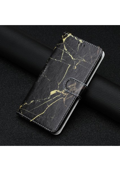Xiaomi Redmi Not 11 Için Flip Case 5g Manyetik Mermer Desen Kart Yuvaları (Yurt Dışından)