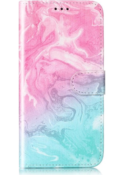 Xiaomi Redmi Not 11 Için Flip Case 5g Manyetik Mermer Desen Kart Yuvaları (Yurt Dışından)