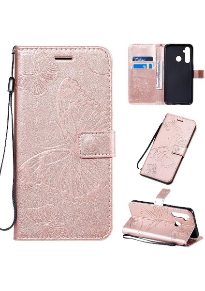 Kart Yuvası Standı ile Realme 5 Pro Için Flip Case Darbeye Kapak Manyetik (Yurt Dışından)