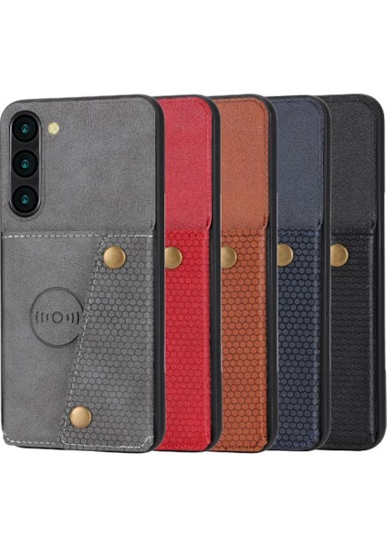 Samsung Galaxy S23 Buit Için Cüzdan Kılıf Demir Cüzdan Kılıf Kickstand Kart (Yurt Dışından) fiyatları