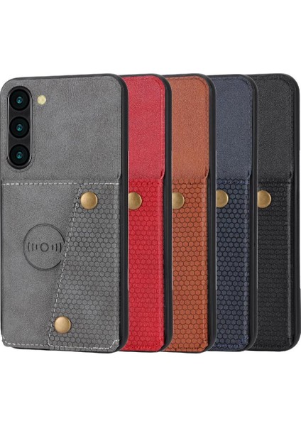 Samsung Galaxy S23 Buit Için Cüzdan Kılıf Demir Cüzdan Kılıf Kickstand Kart (Yurt Dışından) fırsatları