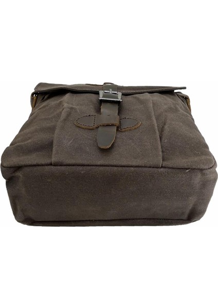 31487 Mumlanmış Kanvas Retro Omuz Çantası Kahve indirimleri