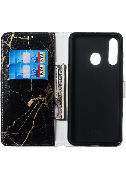 Samsung Galaxy A60 Mermer Desen Pu Deri Cüzdan Kart Için Flip Case (Yurt Dışından) indirimleri