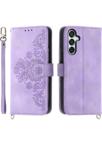 Samsung Galaxy Flip Kabartmalı Darbeye Bileklik Çoklu Için Flip Case (Yurt Dışından)