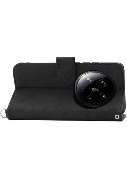 Xiaomi 14 Ultra Bileklik Çoklu Kredi Kartı Yuvaları Için Flip Case (Yurt Dışından)