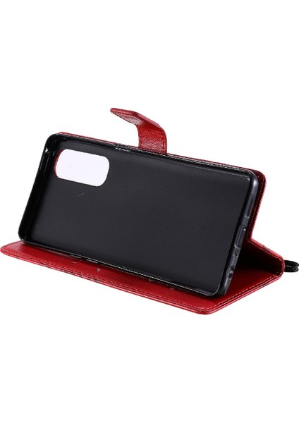Kart Yuvası Standı Pu ile Oppo Reno4 Pro 4g Manyetik Kapak Için Flip Case (Yurt Dışından)