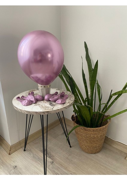 Pembe Krom Balon 10LU