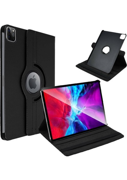 Apple iPad Pro 11 Inç M4 2024 Kılıf 360 Dönebilen Standlı Case A2836 A2837 A3006