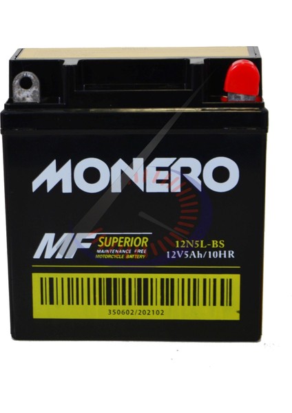 12N5L-BS (Cub-Ybr) Monero Akü