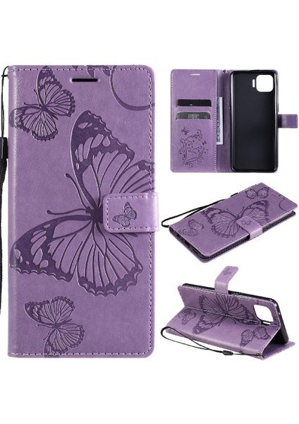 Kart Yuvası Standı ile Oppo Oppo 4 Lite Için Flip Case Darbeye Kapak Çevirin (Yurt Dışından)