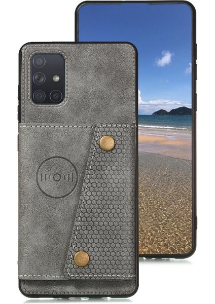 Samsung Galaxy A71 4g Buit Için Cüzdan Kılıf Demir Cüzdan Kılıf Kickstand (Yurt Dışından)