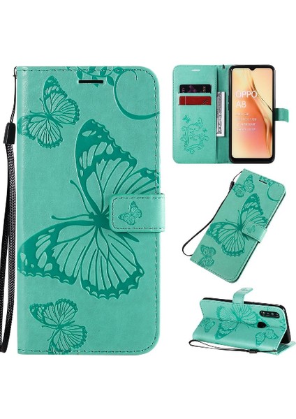 Oppo A8 Için Flip Case/oppo 2020 Flip Kickstand Kart Yuvası Standı ile Kapak (Yurt Dışından)