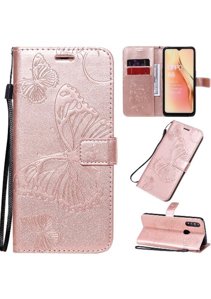Oppo A8 Için Flip Case/oppo 2020 Flip Kickstand Kart Yuvası Standı ile Kapak (Yurt Dışından)