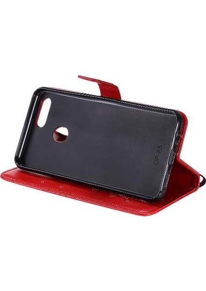 SZY Market Oppo A5 Için Flip CASE/A3S Flip Kickstand ile Kart Yuvası Standı Darbeye (Yurt Dışından)