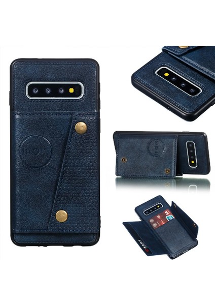 Samsung Galaxy S10 Buit Için Cüzdan Kılıf Demir Darbeye Koruyucu Kılıf (Yurt Dışından)