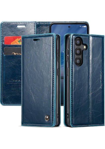 Samsung Galaxy Flip 5g Için Flip Case Çılgın At Pu Deri Retro Cüzdan (Yurt Dışından)