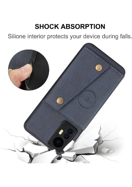 Cüzdan Durumda Xiaomi Redmi Not 12S Cüzdan Durumda Kart Tutucu Kickstand Içinde (Yurt Dışından)
