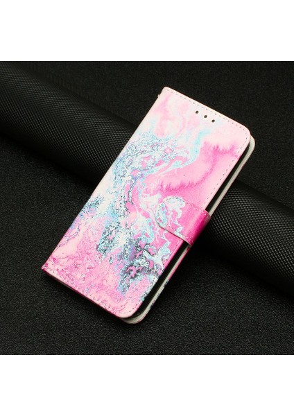 Samsung Galaxy A25 5g Için Flip Case Mermer Desen Pu Deri Cüzdan Tam (Yurt Dışından)