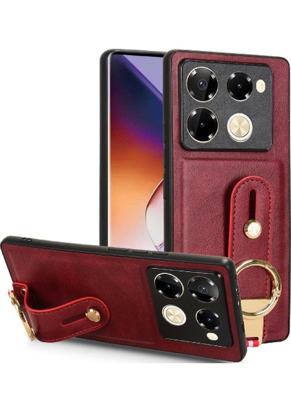 Infinix Not 40 Pro 4G/X6850 Kolaylık Uyumluluğu Premium Pu Için Kılıf (Yurt Dışından)