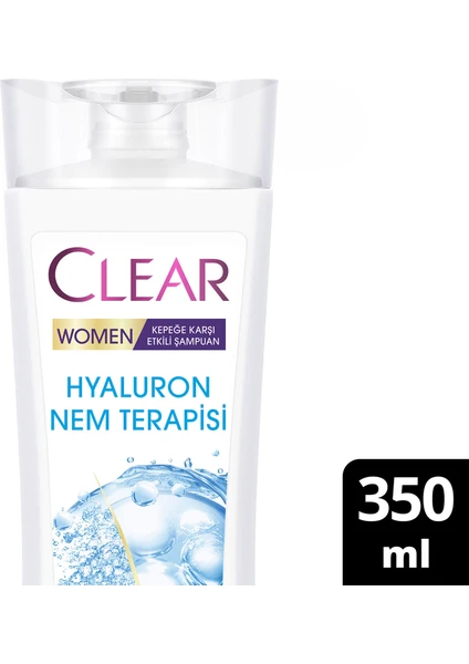 Women Kepeğe Karşı Etkili Saç Bakım Şampuanı Hyaluron Nem Terapisi 350 ml