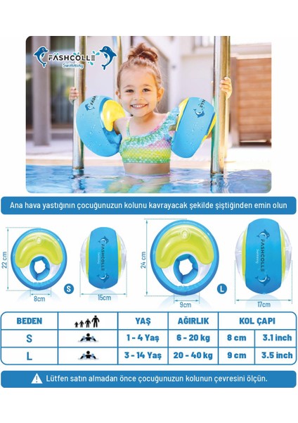 Small Beden Şişme Deniz Kolluğu 1-4 Yaş
