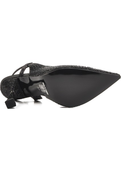 658209 Siyah Kadın Topuklu Taşlı Abiye Ayakkabı indirimleri