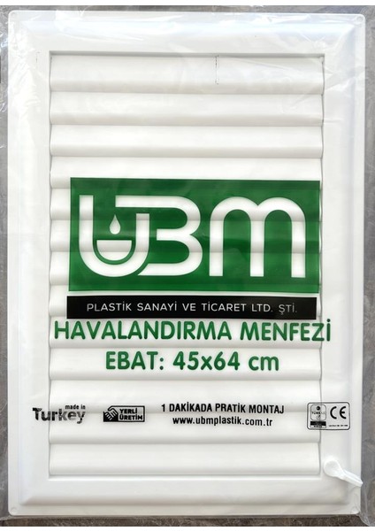 45X64 Banyo Wc Havalandırma Menfezi Yapışkanlı (Cam Menfez)