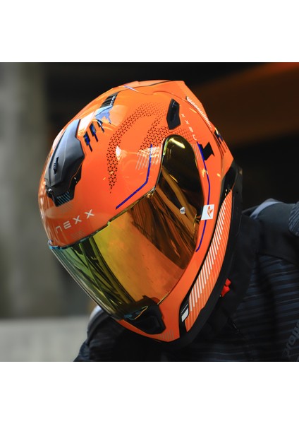 Y.100R Baron Turuncu Kask