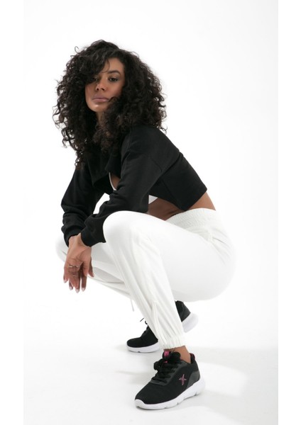 Tunnel Paça Lastikli Paça Yanı Biye Detaylı Geniş Kemerli Beli Lastikli Jogger Unisex Eşofman