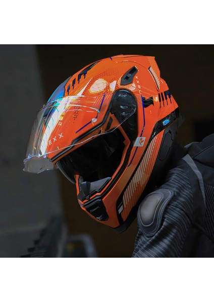 Y.100R Baron Turuncu Kask