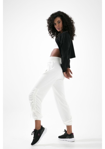 Tunnel Paça Lastikli Paça Yanı Biye Detaylı Geniş Kemerli Beli Lastikli Jogger Unisex Eşofman indirimleri