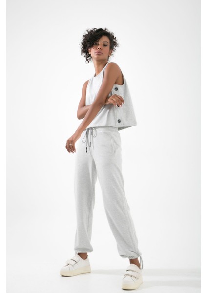 Tunnel Paça Lastikli Paça Yanı Biye Detaylı Geniş Kemerli Beli Lastikli Jogger Unisex Eşofman fiyatları