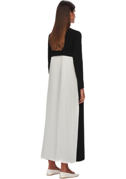 Arkası Şifon Plise Triko Uzun Hırka modelleri