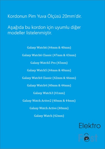 Samsung Galaxy Watch 6/watch 6 Pro Uyumlu Paslanmaz Çelik KORDON-2024 Yaz Kolleksiyonu fiyatları