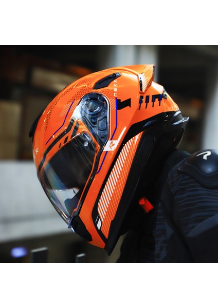 Y.100R Baron Mat Mor Kask Şeffaf Cam fiyatları