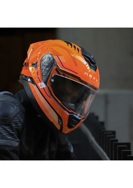 Y.100R Baron Mat Mor Kask Şeffaf Cam modelleri