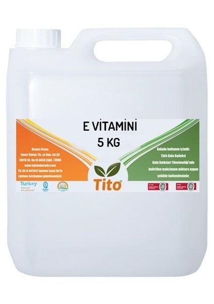 Sıvı E Vitamini Tokoferol 5 kg