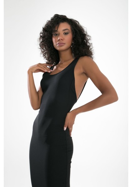 Montenegro Uzun Toparlayıcı Fitilli Sırt Dekolteli Elbise fiyatları