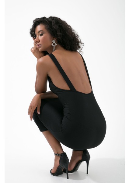 Montenegro Uzun Toparlayıcı Fitilli Sırt Dekolteli Elbise modelleri