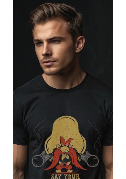 Erkek Baskılı T-Shirt Erkek Tişört