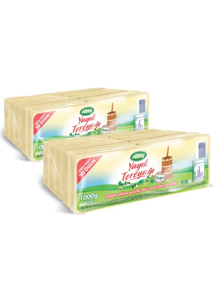 Dilimli Yayık Tereyağı 1000 gr x 2 Adet