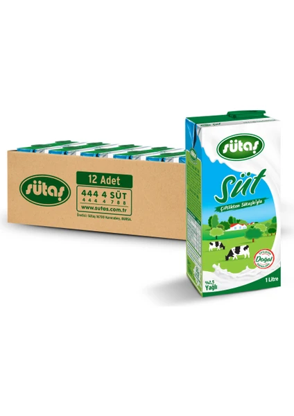 Süt %2,5 Yağlı 1 lt x 12